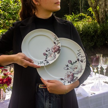 Prato Raso de Porcelana Garden