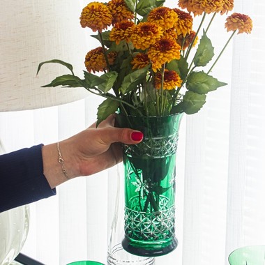 Vaso de Cristal Lapid 91 Verde Escuro