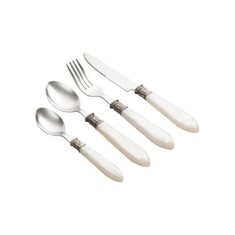 Faqueiro 24 Peças Mother Pear Marfim Luxo