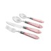 Faqueiro 24 Peças Mother Pearl Rosa Luxo