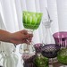 Taça Cristal Lapidado 69 P/água Verde Claro Mozart 400ml