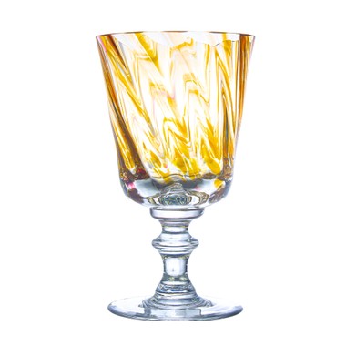Taça de Cristal Murano Collors Amarelo