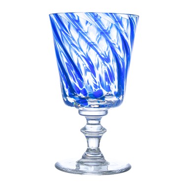 Taça de Cristal Murano Collors Azul Escuro