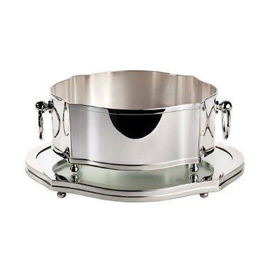 Centro de Mesa Prata Classic e Presentoir em Espelho St James