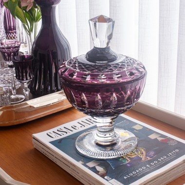 Compoteira de Cristal Lapid 15 Ametista