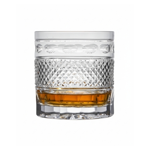 Copo Cristal Lapidado P/Whisky 007 Mozart 400ml