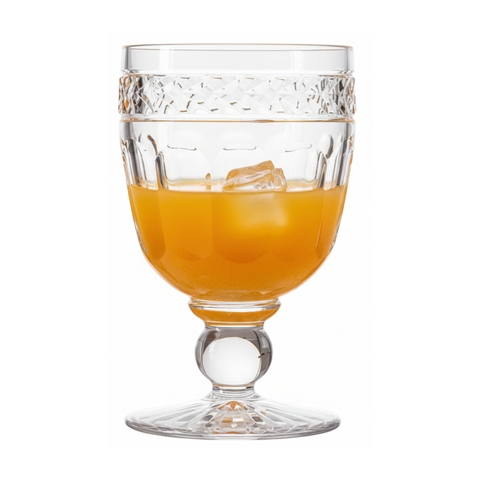 Taça Cristal Lapidado P/água Laranjeiras Mozart 450ml Incolor
