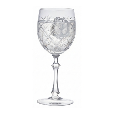 Taça Cristal Lapidado 33 P/Agua Incolor Mozart 400ml