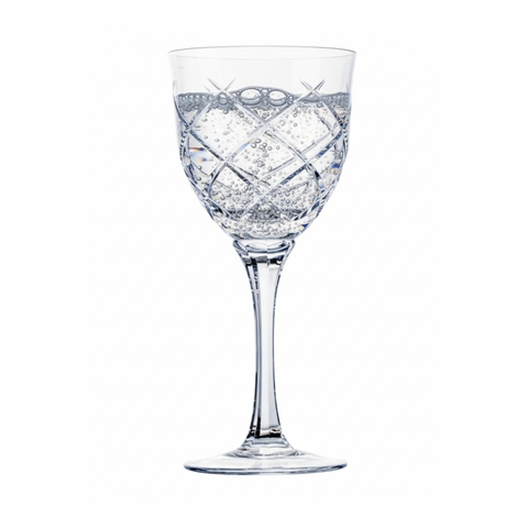 Taça Cristal Lapidado 33 P/água Incolor 400ml