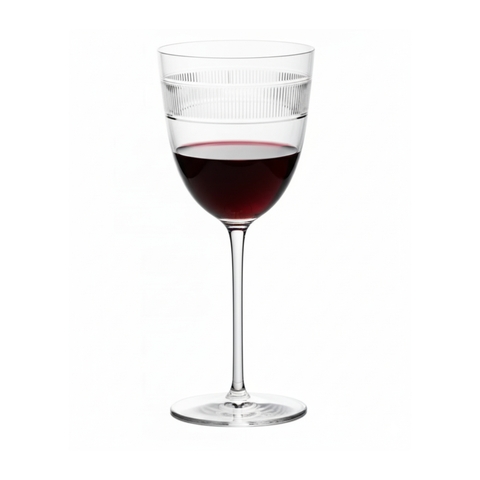 Taça Cristal Lapidado P/Vinho Tinto Country Club 335ml