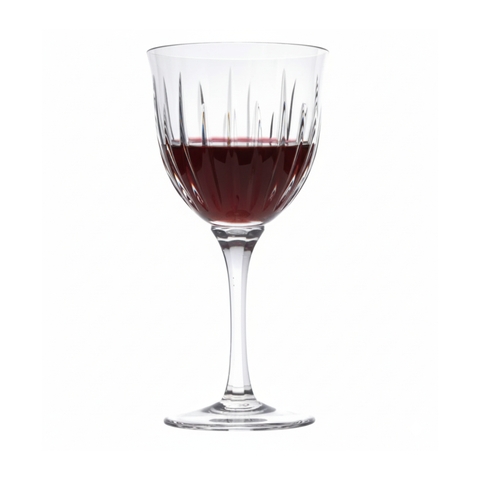 Taça de Cristal Lapidado 66 P/Vinho Tinto Incolor