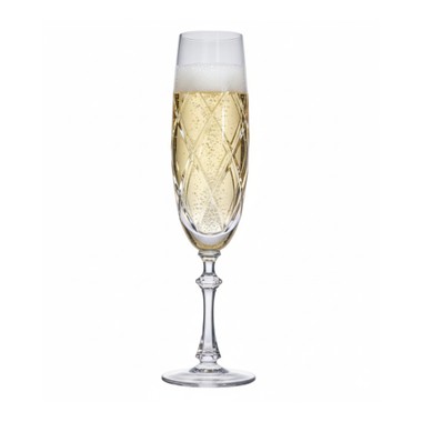 Taça de Cristal Lapidado 33 P/Champagne Requiem 210ml