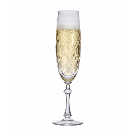 Taça de Cristal Lapidado 33 P/Champagne Requiem 210ml