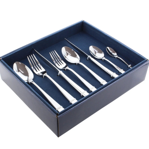 Faqueiro 48 Peças de Aço Inox Davos