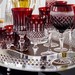 Taça Cristal Lapidado 69 P/Vinho Tinto Vermelho Mozart 340ml