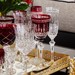 Taça Cristal Lapidado 68 P/Vinho Tinto Vermelho Mozart 300ml