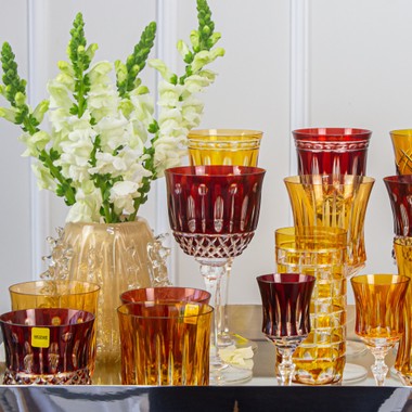 Taça Cristal Lapidado 69 P/Vinho Tinto Vermelho Mozart 300ml