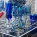Taça Cristal Lapidado 69 P/Vinho Tinto Azul Claro Mozart 300ml
