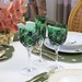 Taça Cristal Lapidado 33 P/Vinho Tinto Verde Escuro 370ml