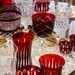 Taça Cristal Lapidado 33 P/Vinho Tinto Vermelho 370ml