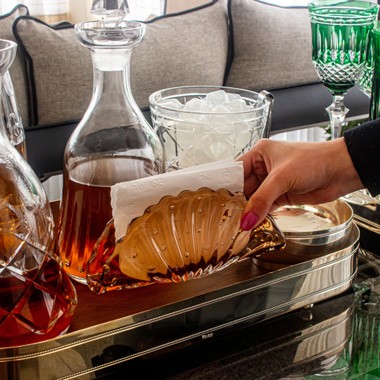 Porta Guardanapo Murano Istambul Garnet