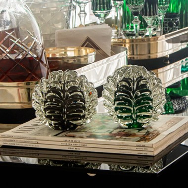 Esfera Murano Sensation Verde Folha