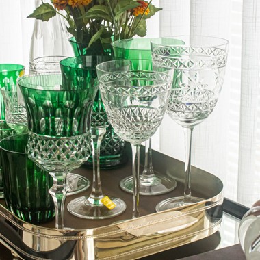 Taça Cristal Lapidado 31 P/água Incolor 500ml