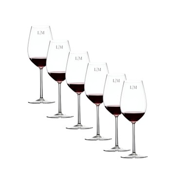 Kit 6 Taças Cristal Bordeaux Incolor 850ml