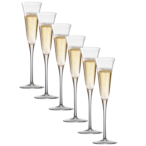 Kit 6 Taças Cristal P/Champagne Incolor 150ml