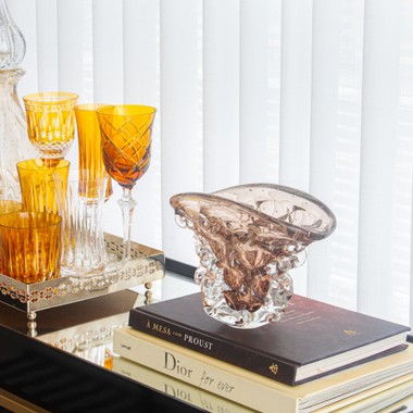 Vaso Murano Detroit Garnet