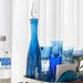 Licoreira de Cristal Lapidada 66 Azul Claro