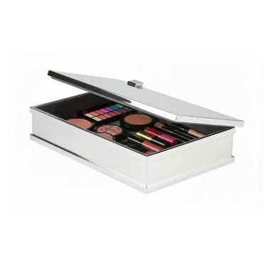 Caixa Pequena Retangular Prata Saint James