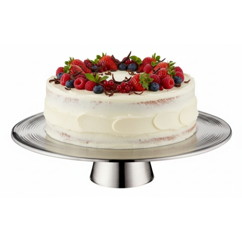 Prato P/Bolo Spin Médio Prata St James