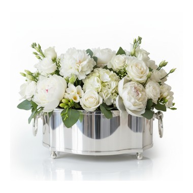 Centro de Mesa Classic Pequeno Prata Saint James