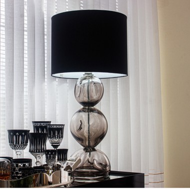 Cupula Abajur Cilindrica 40x30cm Preto