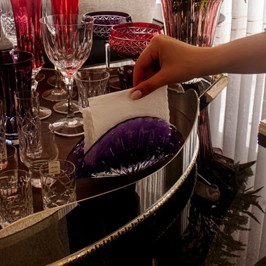 Porta Guardanapo Murano Istambul Purple