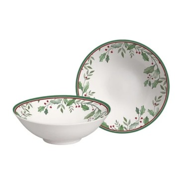 Bowl Decorado Natal Azevinho