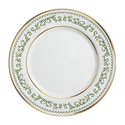 Prato Raso Classic Christmas C/Filete de Ouro