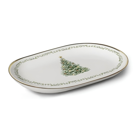 Travessa Classic Christmas C/Filete de Ouro