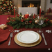Prato Raso Classic Christmas C/Filete de Ouro