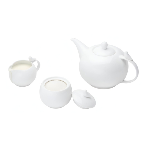 Kit 3pcs de Porcelana P/Cafe Birds