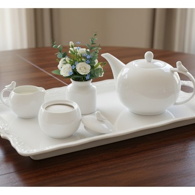 Kit 3pcs de Porcelana P/Cafe Birds