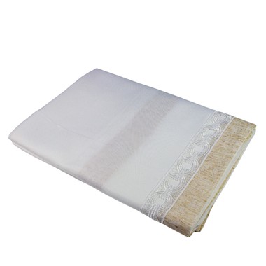 Toalha de Mesa Margot Bege Retangular 160x220