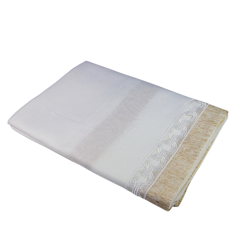 Toalha de Mesa Margot Bege Retangular 160x220