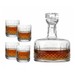 Kit Garrafa Whisky e 4 Copos Cristal Lapidado 69 Incolor
