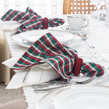 Guardanapo Avulso Atlanta Xadrez Vermelho