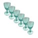 Conjunto 6 Taças de Vidro 230ml Verde