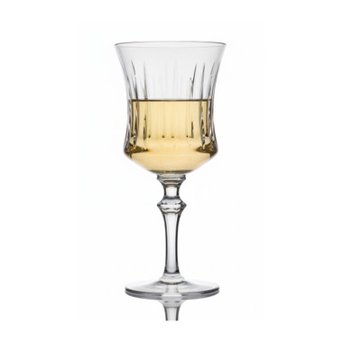 Taça de Cristal Lapidado P/Vinho Branco Incolor 260ml