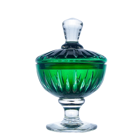 Compoteira de Cristal Lapid 66 Verde Escuro