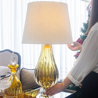 Abajur Murano Villette Ambar